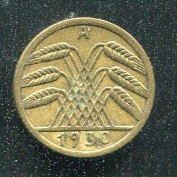 【硬幣】Germany(德國威瑪共和),K30,1 Pfennig,1924F #211057 品相普上F+ 歷史價格詳細信息