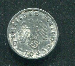 【硬幣】Germany(德國納粹),K97,1 Pfennig,1943B #211080 品相美上VF+ 價格比較,價格查詢,歷史價格詳細信息