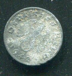 【硬幣】Germany(德國納粹),K97,1 Pfennig,1943B #211080 品相美上VF+ 歷史價格詳細信息