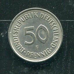 【硬幣】Germany(德國聯邦),K109.2,50 Pfennig,1977F #211120 品相全新UNC 歷史價格詳細信息