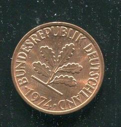 【硬幣】Germany(德國聯邦),K106a,2 Pfennig,1995J #211193 品相全新UNC 歷史價格詳細信息