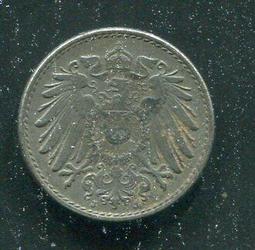 【硬幣】Germany(德意志帝國),K19,5 Pfennig,1921A #210901 品相9新AU 歷史價格詳細信息