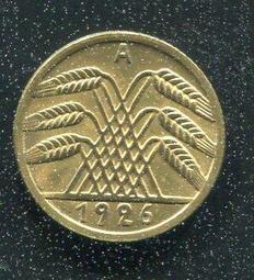 【硬幣】Germany(德國威瑪共和),K39,5 Pfennig,1936J #211052 品相極美上XF+ 歷史價格詳細信息