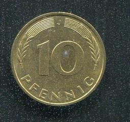 【硬幣】Germany(德國聯邦),K108,10 Pfennig,1972J #211242 品相9新AU 歷史價格詳細信息