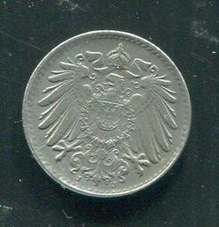 【硬幣】Germany(德意志帝國),K19,5 Pfennig,1921A #210901 品相9新AU 歷史價格詳細信息