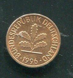 【硬幣】Germany(德國聯邦),K105,1 Pfennig,1966G #211157 品相全新UNC 歷史價格詳細信息