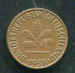 【硬幣】Germany(德國聯邦),K106a,2 Pfennig,1995J #211193 品相全新UNC 歷史價格詳細信息