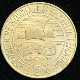Italy,義大利硬幣,200里拉,1996海關服務學院100週年紀念-9 歷史價格詳細信息
