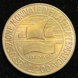 Italy,義大利硬幣,200里拉,1996海關服務學院100週年紀念-9 歷史價格詳細信息