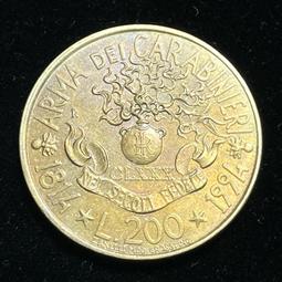 Italy,義大利硬幣,200里拉,1996海關服務學院100週年紀念-9 歷史價格詳細信息