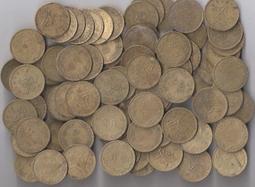 台灣銀行 蘭花56.59.60.61.62年發行 伍角 銅幣各1枚 共5枚 歷史價格詳細信息