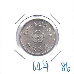 媽媽的私房錢~~民國64年版梅花一元錢幣(附錢幣紙夾)67 歷史價格詳細信息