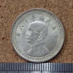 38年5角銀幣 ，銀光強  上品/UNC/原味  附圓幣盒+收藏盒  保真 歷史價格詳細信息