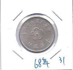 嬤嬤的私房錢~~民國68年版1元錢幣(附錢幣紙夾)34 歷史價格詳細信息