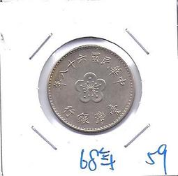 59年~68年 蘭花 1元 壹圓 硬幣 錢幣 1標1枚 舊幣 歷史價格詳細信息