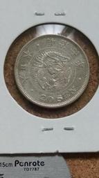 W24--明治十七年一元龍銀--無補 歷史價格詳細信息