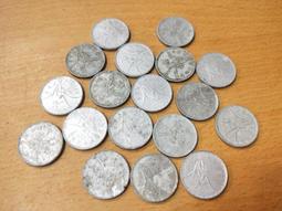 台灣錢幣 素心蘭56~63年 蘭花 壹角一角1角 鋁幣 共100枚 吹毛求疵 請勿下標! 歷史價格詳細信息