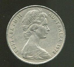 AUSTRALIA (澳大利亞)， 20-CENT，K66，1980， #203588品相美VF 歷史價格詳細信息