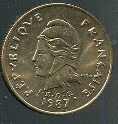 新喀里多尼亞1951-1963年20法郎紙幣5961 歷史價格詳細信息