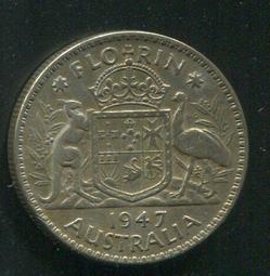 【銀幣】Australia(澳大利亞),Shilling , K53 , 1954 #203616 品相普上F+ 歷史價格詳細信息