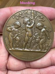 蒂克錢幣-比利時1921年圣天使殺死魔鬼 銅章 直徑42mm54579 歷史價格詳細信息