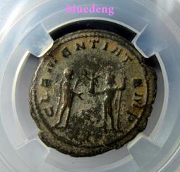 古羅馬四帝共治時期 君士坦提烏斯一世，1富利洗銀大銅幣，打制281 歷史價格詳細信息