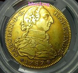 西班牙金幣,卡洛斯三世,1775 PJ,2埃斯庫多,馬德里造64101 歷史價格詳細信息