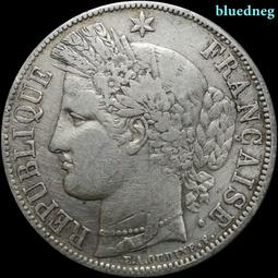 法國谷物女神銀幣1法郎。法國1895年第三共和國時期谷物女神683 歷史價格詳細信息