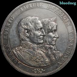 德國 薩克森 2泰勒 1855年 約翰 大盾徽4429 歷史價格詳細信息