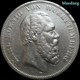 德國符騰堡1909年大胡子3馬克銀幣291 歷史價格詳細信息