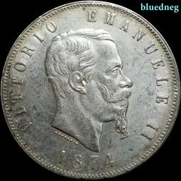 1874年意大利5里拉大銀幣364 歷史價格詳細信息