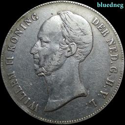 荷蘭威廉二世長脖子2.5盾銀幣1847年185 歷史價格詳細信息