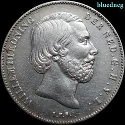 荷蘭威廉二世長脖子2.5盾銀幣1847年185 歷史價格詳細信息