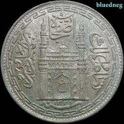 印度海德拉巴邦銀幣1盧比。保粹評級58分原味好品印度海德拉巴595 歷史價格詳細信息