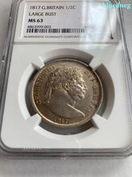 1817英國喬治三世喬三半克朗銀幣60 歷史價格詳細信息