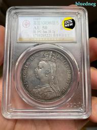 好品相 1889 英國 維多利亞 雙弗洛林 大銀幣12239 歷史價格詳細信息