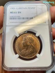 英國1901年1便士銅幣硬幣維多利亞30.5mm 24G257 歷史價格詳細信息