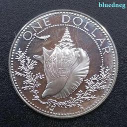 巴哈馬1974年1 彩背女王鈔 正面有墨跡 除此之外無瑕5350 歷史價格詳細信息