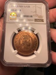 [NGC MS64RB] 英屬澤西 1964年 1/12先令16127 歷史價格詳細信息