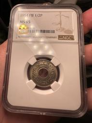 [NGC MS65] 英屬澤西 1954年 1/2便士 中孔16238 歷史價格詳細信息