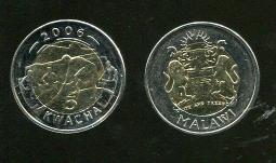 MALAWI(馬拉威紙幣 動物)，P58，50-KW，2012，品相全新UNC 歷史價格詳細信息
