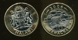 MALAWI(馬拉威紙幣 動物)，P58，50-KW，2012，品相全新UNC 歷史價格詳細信息