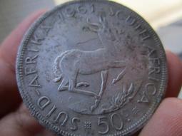 南非錢幣1966  1976.  1965   1960   1983網路上最老最便宜錢幣50分50c 1/2便士 歷史價格詳細信息
