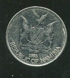 納米比亞1993年發行的歷史上第一套流通幣，5枚全套，銀行原4166 歷史價格詳細信息