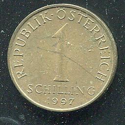 【錢幣】Austria(奧地利)， 1 Schilling  , K2886  , 1994 ,品相9新AU #204620 歷史價格詳細信息