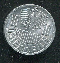 【錢幣】Austria(奧地利)， 10 Groschen  , K2878  , 1992 ,品相全新UNC #204609 歷史價格詳細信息