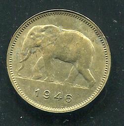 【錢幣】Belgian Congo (比利時剛果), 50 Centimes  , K23  , 1926 ,品相美VF #203942 歷史價格詳細信息