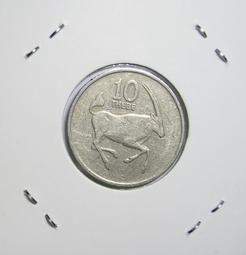 BOTSWANA (波扎那塑膠鈔)， P-NEW ， 10-PULA ， 2018 ，品相全新UNC 歷史價格詳細信息