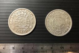 【超值硬幣】葡萄牙 1916年 50C 1ESCUDO 銀幣二枚一組，絕版少見~(使用過品相)(S58) 歷史價格詳細信息