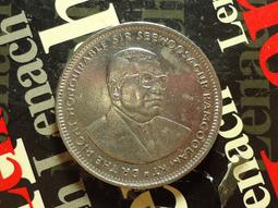 【麟雅堂】模里西斯1991年５-Rupees鎳幣，棕櫚樹，全新《KM 56》 歷史價格詳細信息